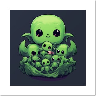 Kawaii Cthulhu and Baby Abominations Posters and Art